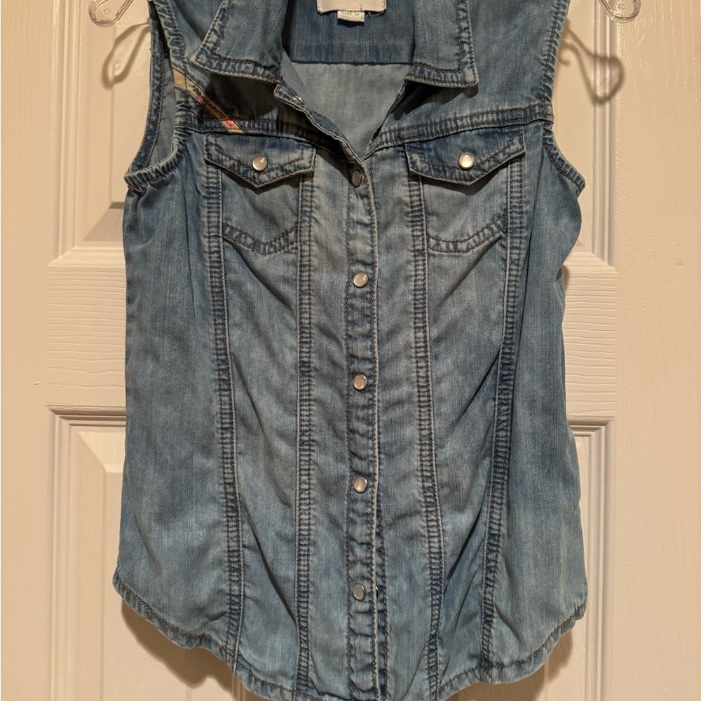 Diesel Blue Denim Vest
